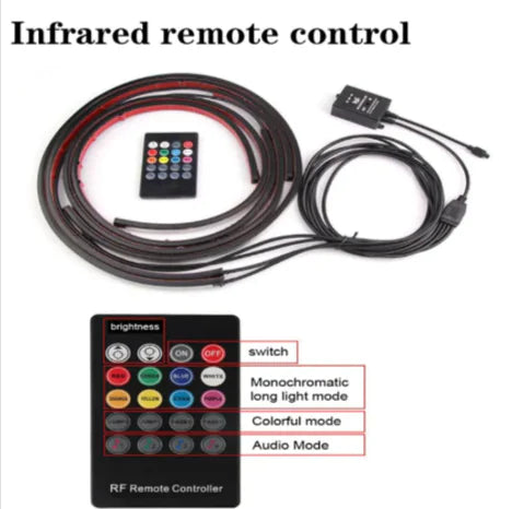 RGB LED Car Underglow Strip Lights