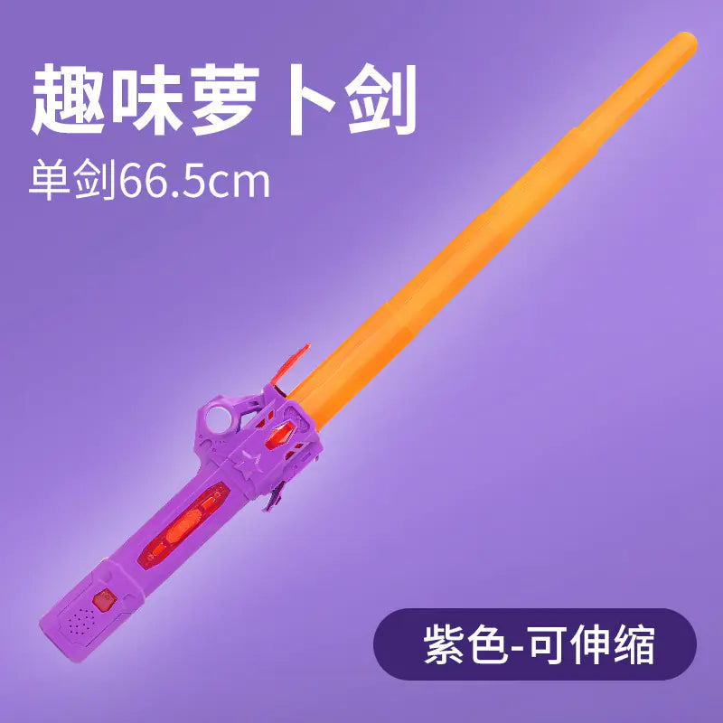 Retractable Laser Sword with Colorful Glow for Kids