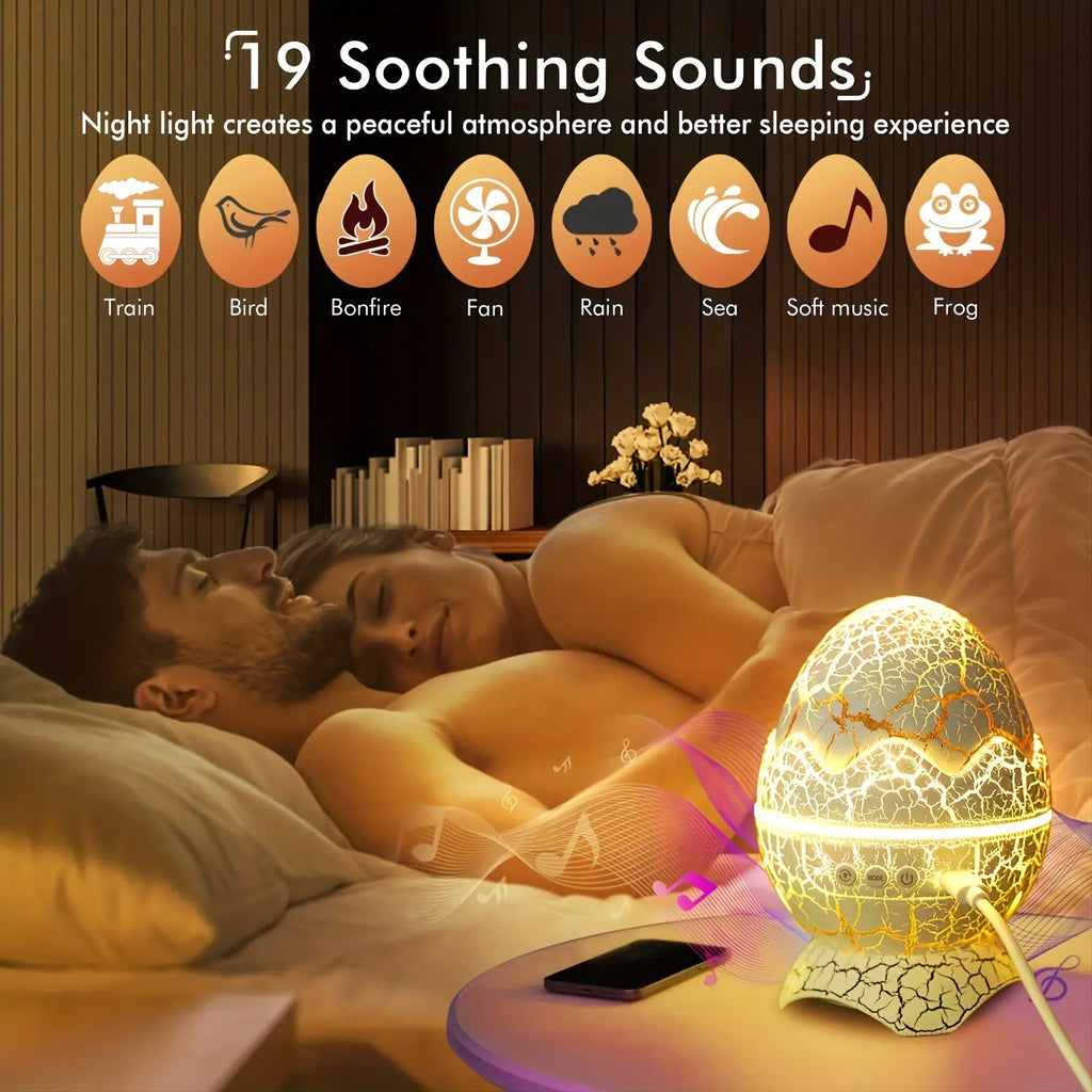 Dinosaur Egg Starry Sky Night Light with Laser Effects