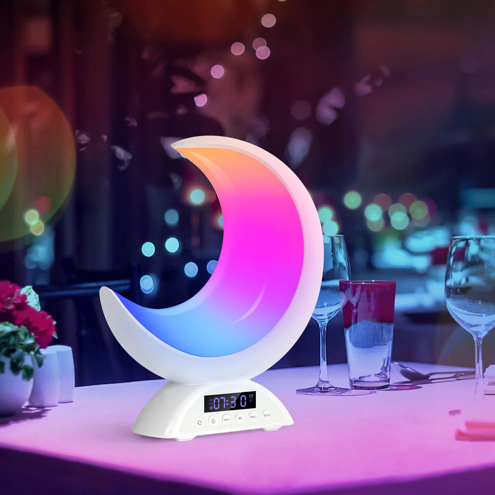Color-Changing RGB Bluetooth Speaker Lamp