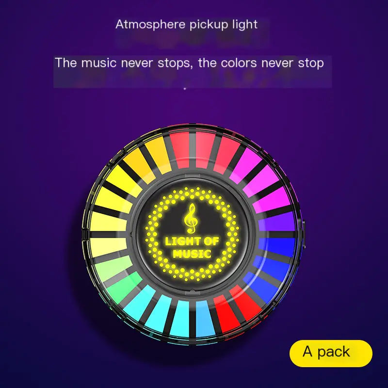 Car Air Vent Aromatherapy Light with RGB Rhythm Sensor