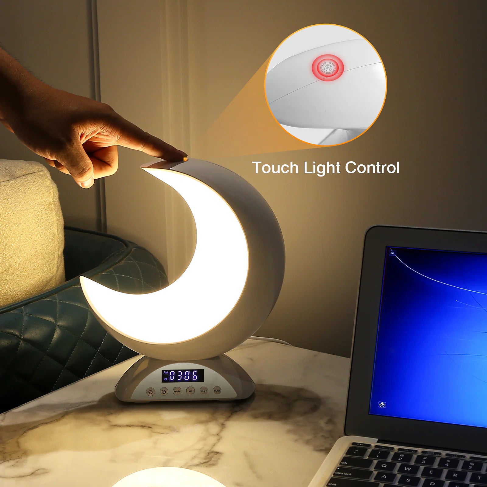Color-Changing RGB Bluetooth Speaker Lamp