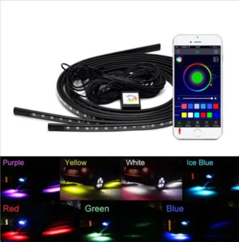 RGB LED Car Underglow Strip Lights