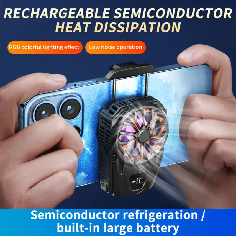 High-Quality Type-C RGB Electric Phone Fan for Gamers
