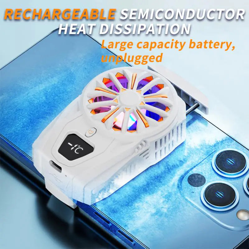 High-Quality Type-C RGB Electric Phone Fan for Gamers