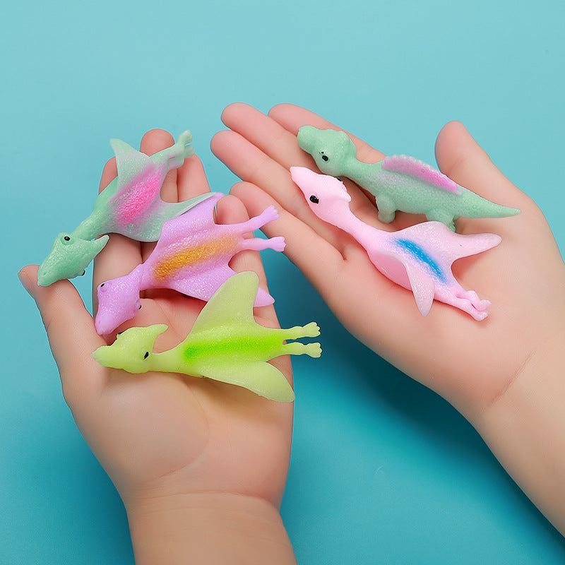 Dinosaur Finger Catapult Toy TPR (15 Pcs)