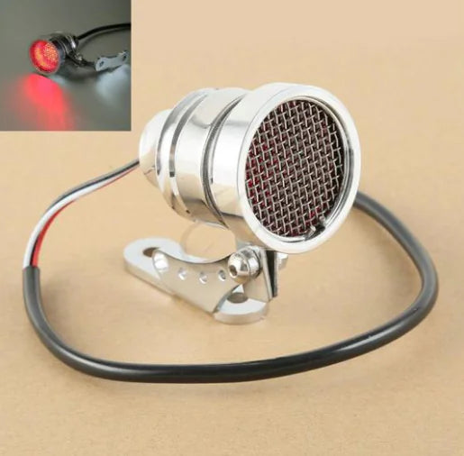 Grid Tail Light, Vintage Brake Light, Rear License Light