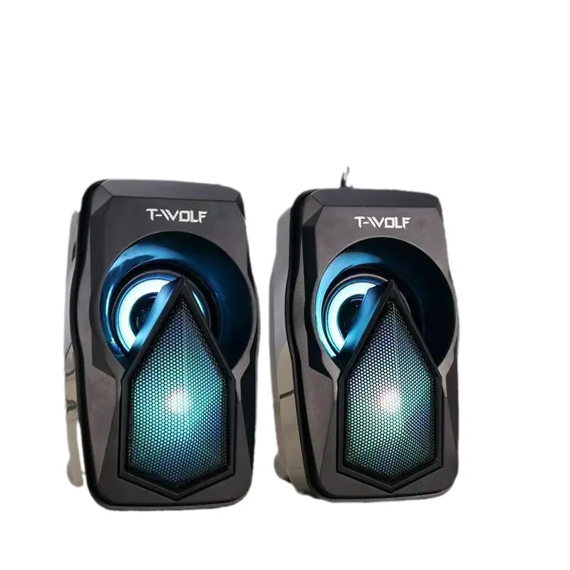 T-WOLF S11 RGB Wired USB 2.0 Computer Speakers