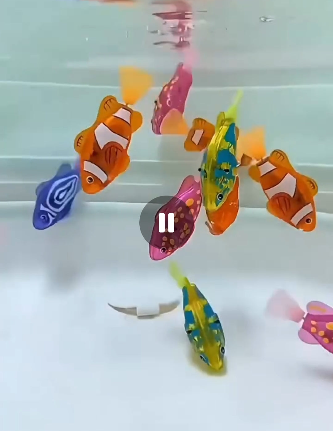 Plastic Wind-Up Wiggle Fish Toys 2024 New Creative Clockwork Swinging Cartoon Fish Toys Children Bath Toy Fun Pet Clockwork Wiggle Fish Toys Interactive Toys for Birthday Party Gift (3 pcs)
