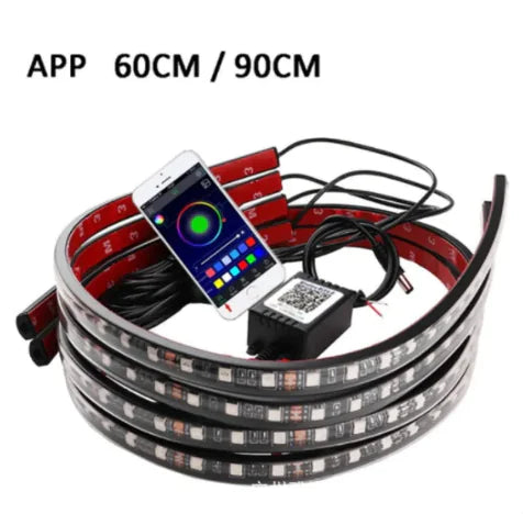 RGB LED Car Underglow Strip Lights