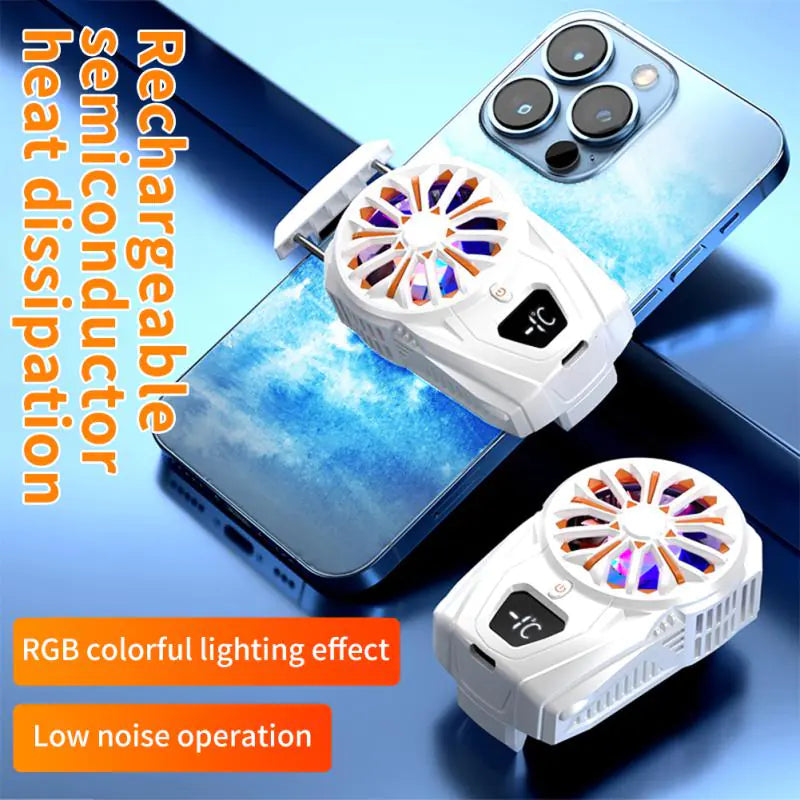 High-Quality Type-C RGB Electric Phone Fan for Gamers