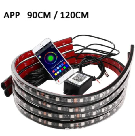 RGB LED Car Underglow Strip Lights